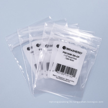 plastic packaging bag with easy tear line